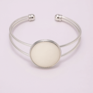Pulsera Leche Materna Ajustable: Kit DIY plateado